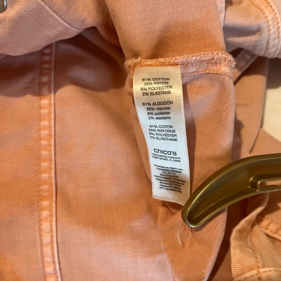 Chicos Stretch Denim Jacket Size large - Picture 5 of 12